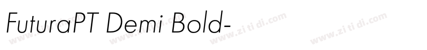 FuturaPT Demi Bold字体转换